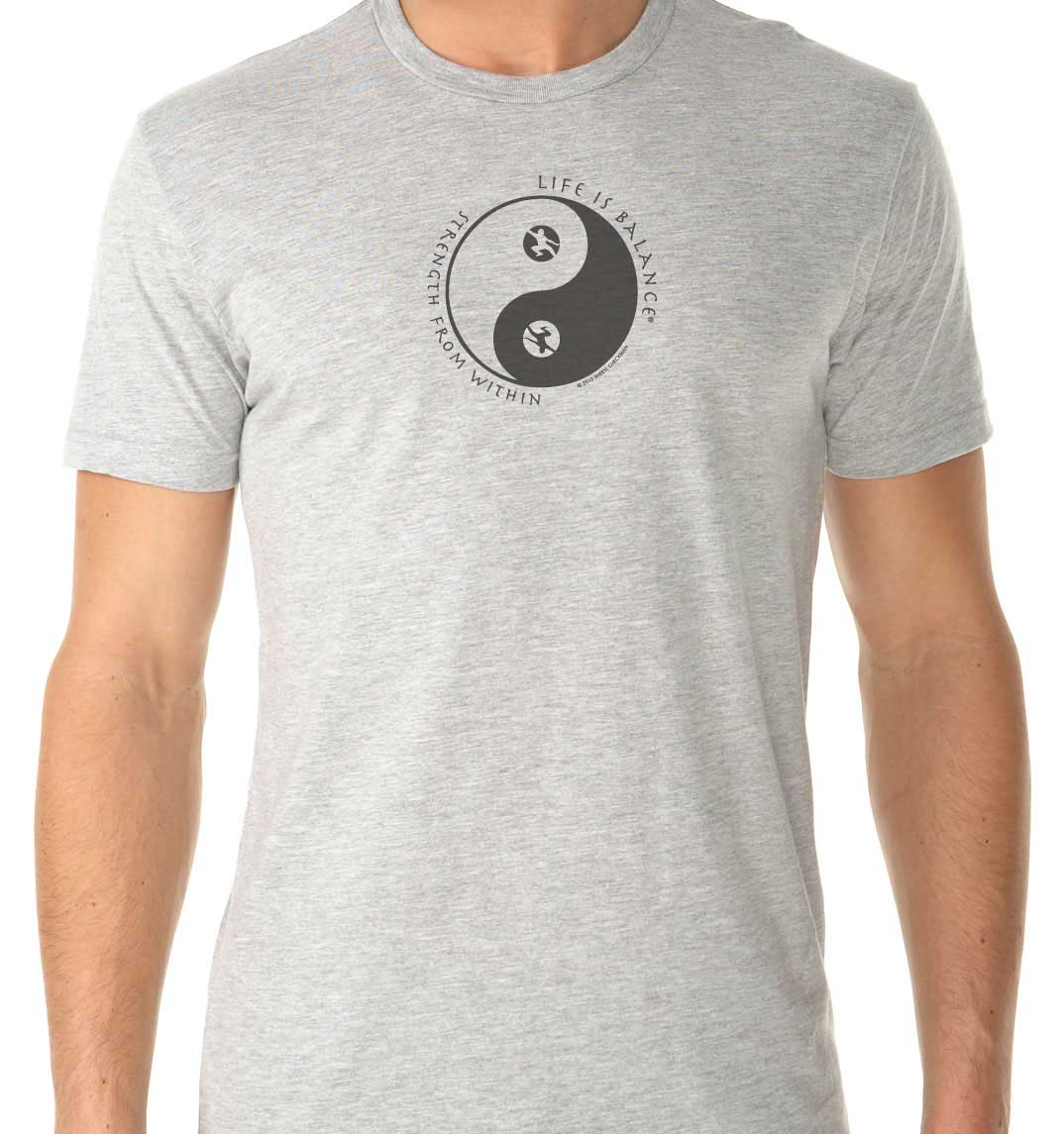 Strength from Within Men's/Unisex T-shirt (Heather Gray/Black))