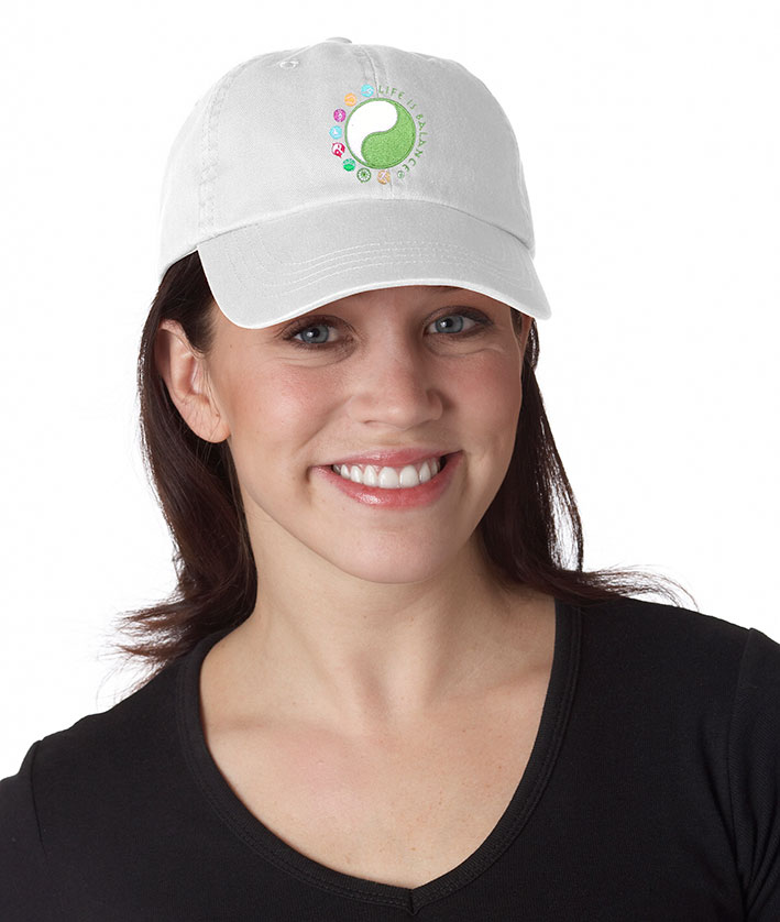 Life is Balance logo with multi-sports baseball cap